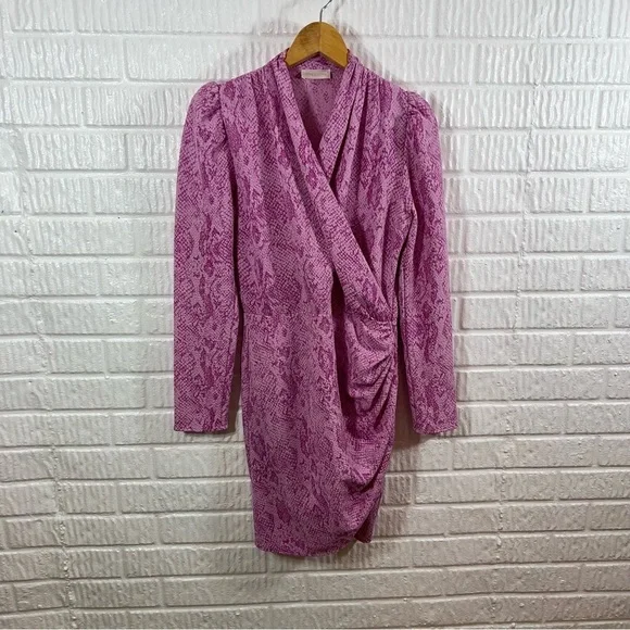 Stine Goya Aida Clem Snake-Print Dress Long Sleeve Small - Picture 3 of 8